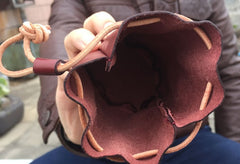 Handmade Leather Mens Women Key Cool Change Wallet Coin Pouch for Men