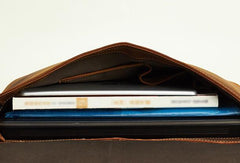 Vintage Mens Leather Briefcase Business Handbag Shoulder Bags For Men - iwalletsmen