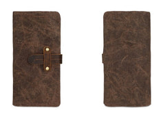 Mens Canvas Long Wallets for men Bifold Cool Men Long Wallet - iwalletsmen