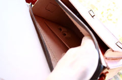 Handmade Vintage Brown Leather Mens School Shoulder Bag Messenger Bag for Men - iwalletsmen