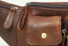 Leather Belt Bag Mens Fanny Back Waist Bag Fanny Bags For Men - iwalletsmen