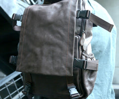 Cool Coffee Mens Leather Backpack Travel Backpacks Laptop Backpack for men - iwalletsmen