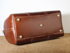 Genuine Leather Mens Cool Weekender Bag Travel Bag Duffle Bags Overnight Bag Holdall Bag for men