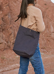 Mens Canvas Gray Cool Bucket Courier bag Messenger Bag Canvas Side Bag for Men - iwalletsmen