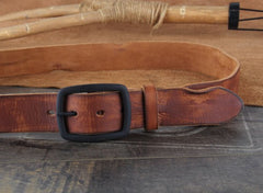 Genuine Leather Punk Rock Biker Trucker Mens Belt Men Black Coffee Belt for Men