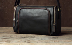 Genuine Leather Mens Cool Shoulder Bag Messenger Bag Chest Bag Bike Bag Cycling Bag for men