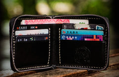 Handmade Leather Boa Skin Tooled Mens billfold Wallet Cool Slim Wallet Biker Wallet for Men