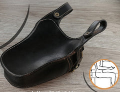 Leather Belt Pouch Mens Small Cases Waist Bag Hip Pack Belt Bag Fanny Pack Bumbag for Men
