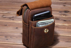 HANDMADE LEATHER MENS WAIST BAG HIP PACK BELT BAG FANNY PACK BUMBAG FOR MEN - iwalletsmen