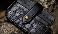 Handmade Leather Mens Cool billfold Wallet Card Holder Small Card Slim Wallets for Men