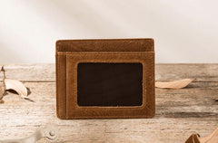 Leather Mens Slim Card Holder Front Pocket Wallets Card Wallet for Men - iwalletsmen