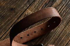 Handmade Leather Mens Leather Men Distress Brown Black Belt for Men Cool Leather Belt