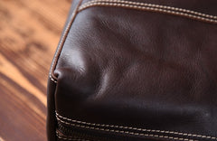 Genuine Leather Mens Cool Messenger Bag Briefcase Work Bag Business Bag for men