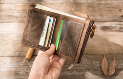 Cool Canvas Mens Small Wallet Bifold Vintage billfold Wallets for Men - iwalletsmen