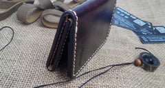 Leather Mens Front Pocket Bifold Small Wallets Card Wallet for Men - iwalletsmen