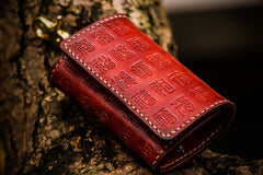 Handmade Leather Tooled Mens Cool Car Key Wallet Car Key Holder Car KeyChain for Men