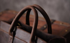 Genuine Leather Mens Cool Messenger Bag Handbag Briefcase Work Bag Business Bag for men