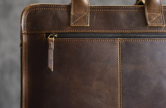 Genuine Leather Mens Cool Messenger Bag Briefcase Work Bag Business Bag for men