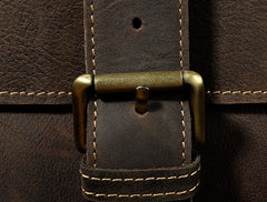 Small Leather Mens SIDE BAGs COURIER BAGs Messenger Bag Shoulder Bag for Men - iwalletsmen