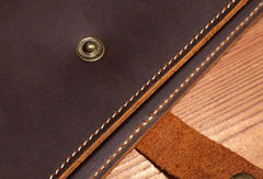 Handmade Cool Leather Wallets Long Leather Wallet Bifold Long Wallet For Men - iwalletsmen