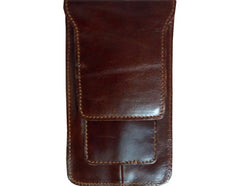 Cool Slim Mens Leather Cell Phone Holsters Belt Pouch Waist Bag for Men - iwalletsmen