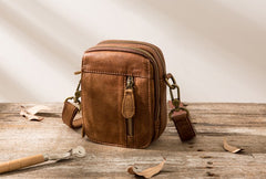 Leather Belt Pouch Belt Cases Mens Waist Bag Small Shoulder Bag for Men - iwalletsmen