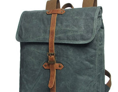 Cool Waxed Canvas Mens School Backpack Canvas Travel Backpack Canvas Backpack for Men - iwalletsmen