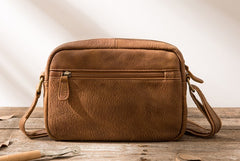 Cool Small Leather Mens Shoulder Bags Messengers Bag for Men - iwalletsmen