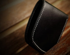 Handmade Leather Bifold Mens billfold Wallet Cool Slim Wallet Biker Wallet for Men