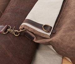 Mens Canvas Gray Cool Courier bag Messenger Bag Canvas Side Bag for Men - iwalletsmen