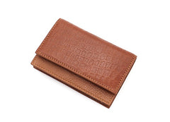 Leather Mens Card Wallet Front Pocket Wallet Small Slim Wallets Change Wallet for Men - iwalletsmen