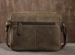 Handmade Leather Mens Cool Shoulder Bag Messenger Bag Chest Bag Bike Bag Cycling Bag for men