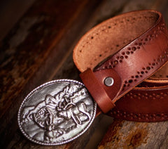 Handmade Genuine Leather Mens Belt Custom Cool Leather Men Black Belt for Men