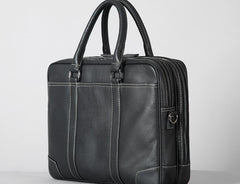 Handmade Leather Mens Cool Messenger Bag Work Bag Business Bag Briefcase Bag for men