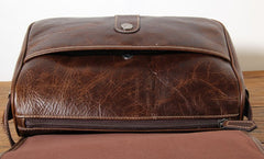 Handmade Genuine Leather Mens Cool Messenger Bag Sling Bag Chest Bag Bike Bag Cycling Bag for men