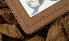 Handmade Leather Mens Cool Slim Leather Wallet Men billfold Wallets Bifold for Men