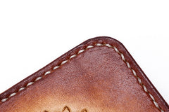 Handmade Leather Ganesha Mens Chain Biker Wallet Cool Leather Wallet With Chain Wallets for Men