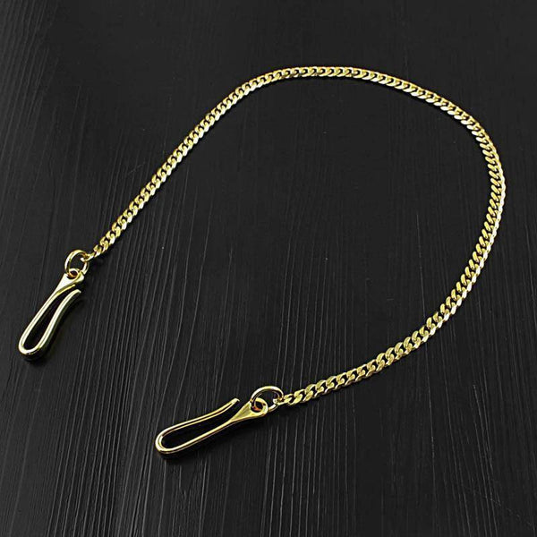 20'' SOLID STAINLESS STEEL BIKER GOLD WALLET CHAIN LONG PANTS CHAIN Jeans Chain Jean Chain FOR MEN - iwalletsmen