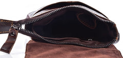 Cool Mens Leather Small Side Bag Belt Pouch Waist Pouch Holster Belt Case for Men - iwalletsmen