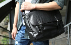 Cool Leather Mens Messenger Bag Briefcase Shoulder Bag for men - iwalletsmen