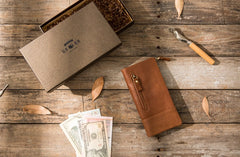 Cool Mens long Wallet Leather Bifold Wallet Long Wallets for Men - iwalletsmen