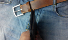 Brown Vintage Leather Mens Slim Small Wallet Leather Bifold Wallets for Men - iwalletsmen