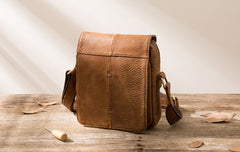 Cool Leather Small Mens Messenger Bags Shoulder Bags for Men - iwalletsmen