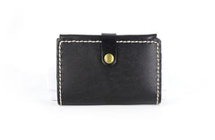 Leather Mens Small Card Wallets Front Pocket Wallet Cool Change Wallet for Men - iwalletsmen