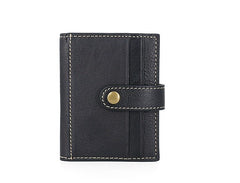 Leather Mens Front Pocket Wallet Card Wallet Small Slim Wallet Change Wallet for Men - iwalletsmen