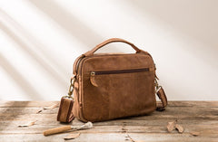 Cool Leather Small Mens Messenger Bags Small Shoulder Bags  for Men - iwalletsmen