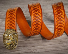 Handmade Genuine Custom Leather Mens Leather Men Brown Black Belt for Men