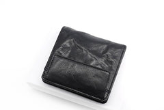 Leather Mens Front Pocket Wallet Small Wallet Slim Wallet Card Wallet for Men - iwalletsmen