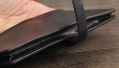 Handmade Leather Mens Cool Wallet Long Leather Wallet Phone Wallet for Men