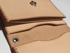 Handmade Leather Mens Cool Slim Leather Envelope Wallet Men Small Wallets Bifold for Men